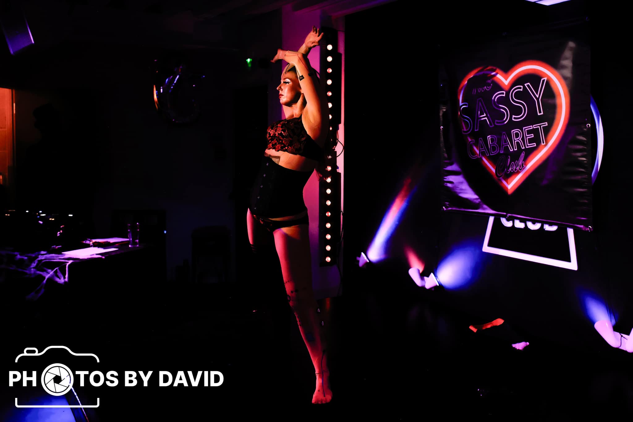 Choreography and Performance. Evalution Media script, production and performance services. Sassy Cabaret performance Burlesque