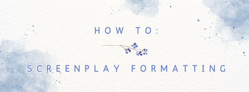 How To Format A Screenplay